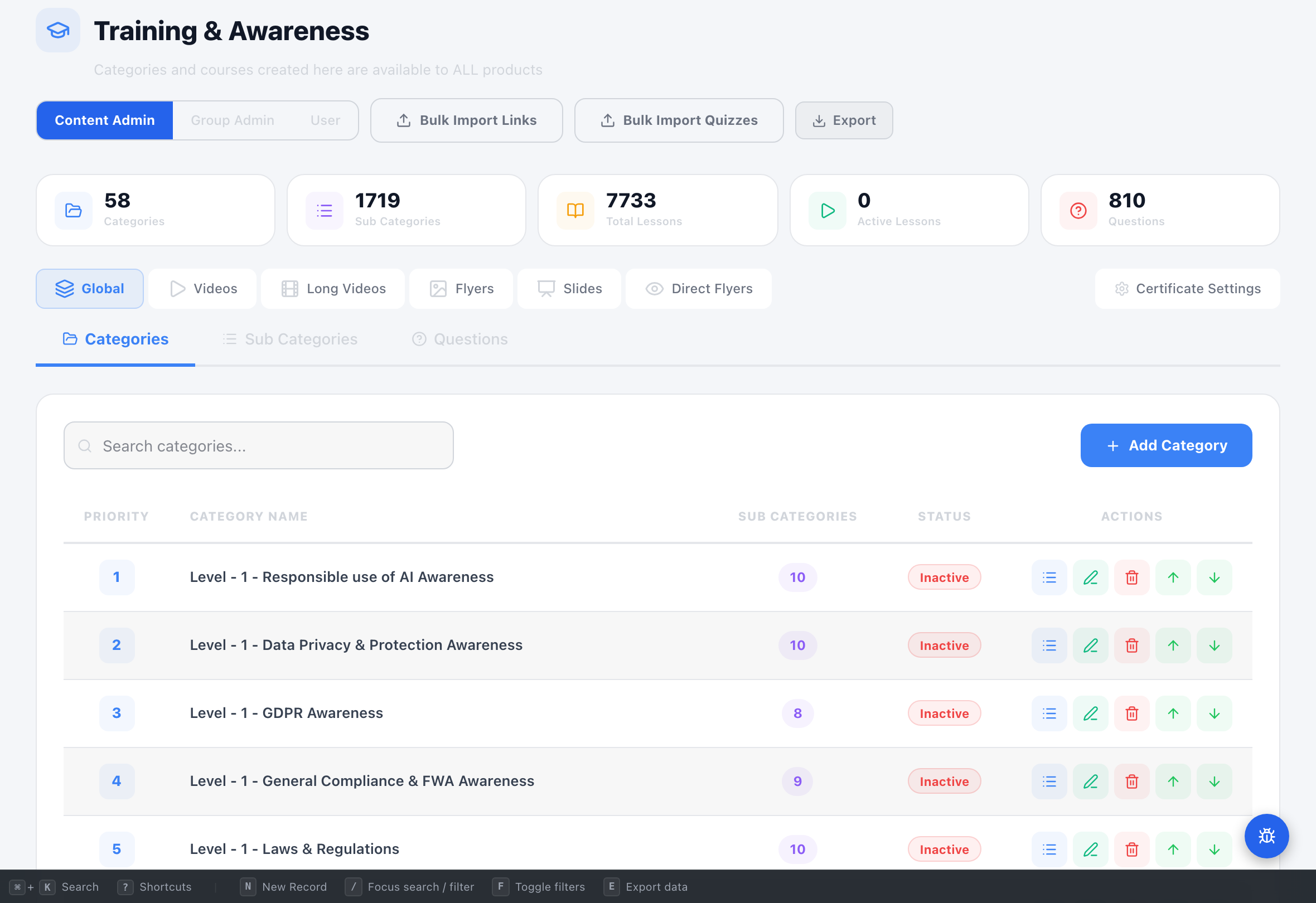 Security Awareness Training — Compliance Enablers platform